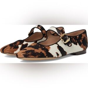 Sam Edelman Michaela Mary-Jane flats Brown Cow Multi size 7.5